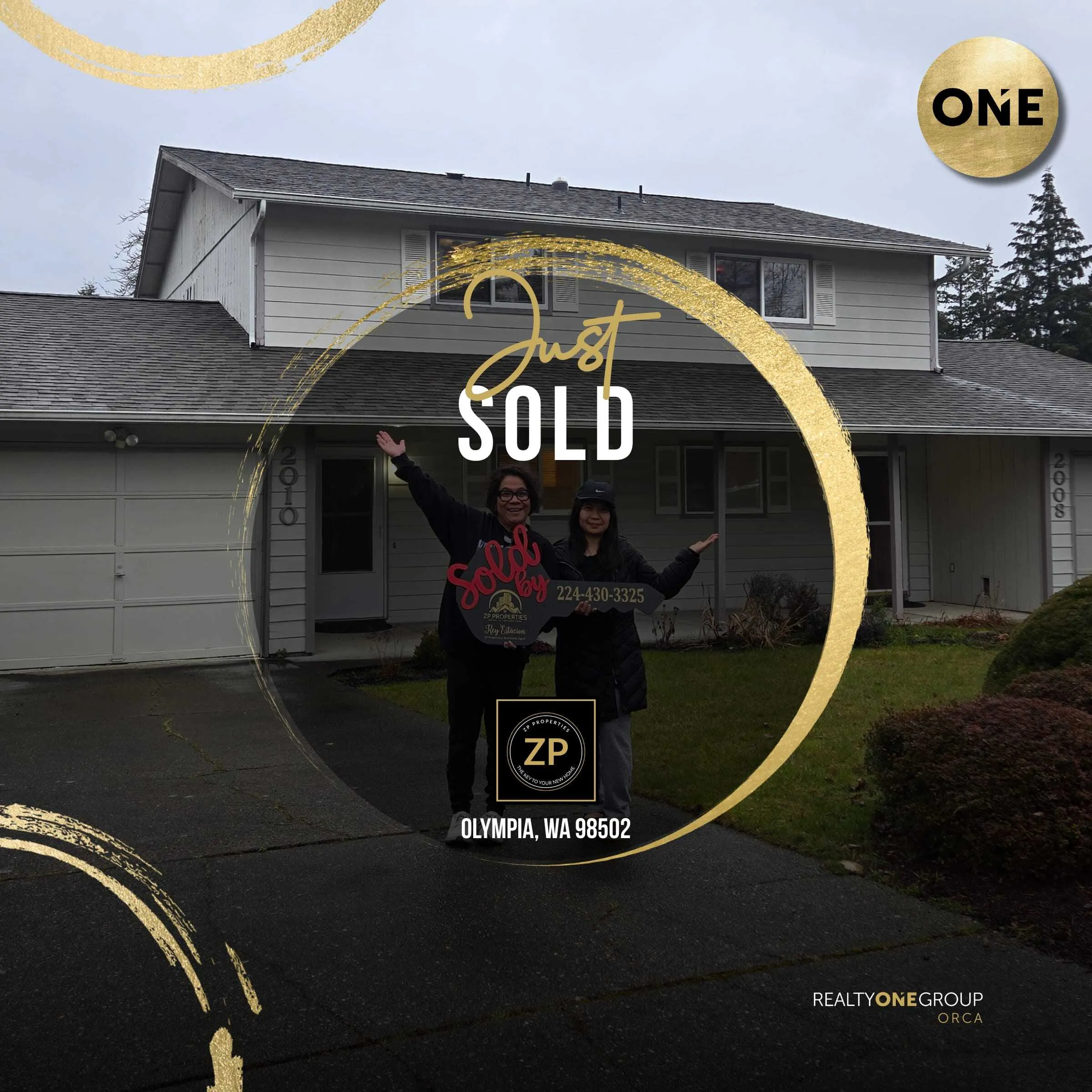 Sold home in Olympia, Washington